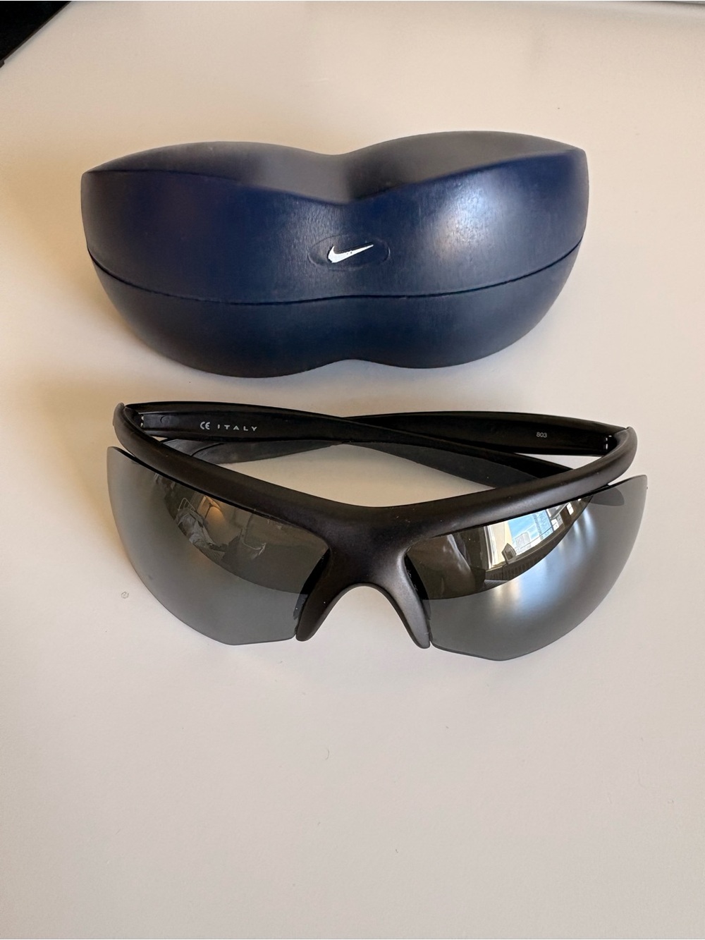 Vintage 00’s Nike Black Sport Sunglasses with Hard Case